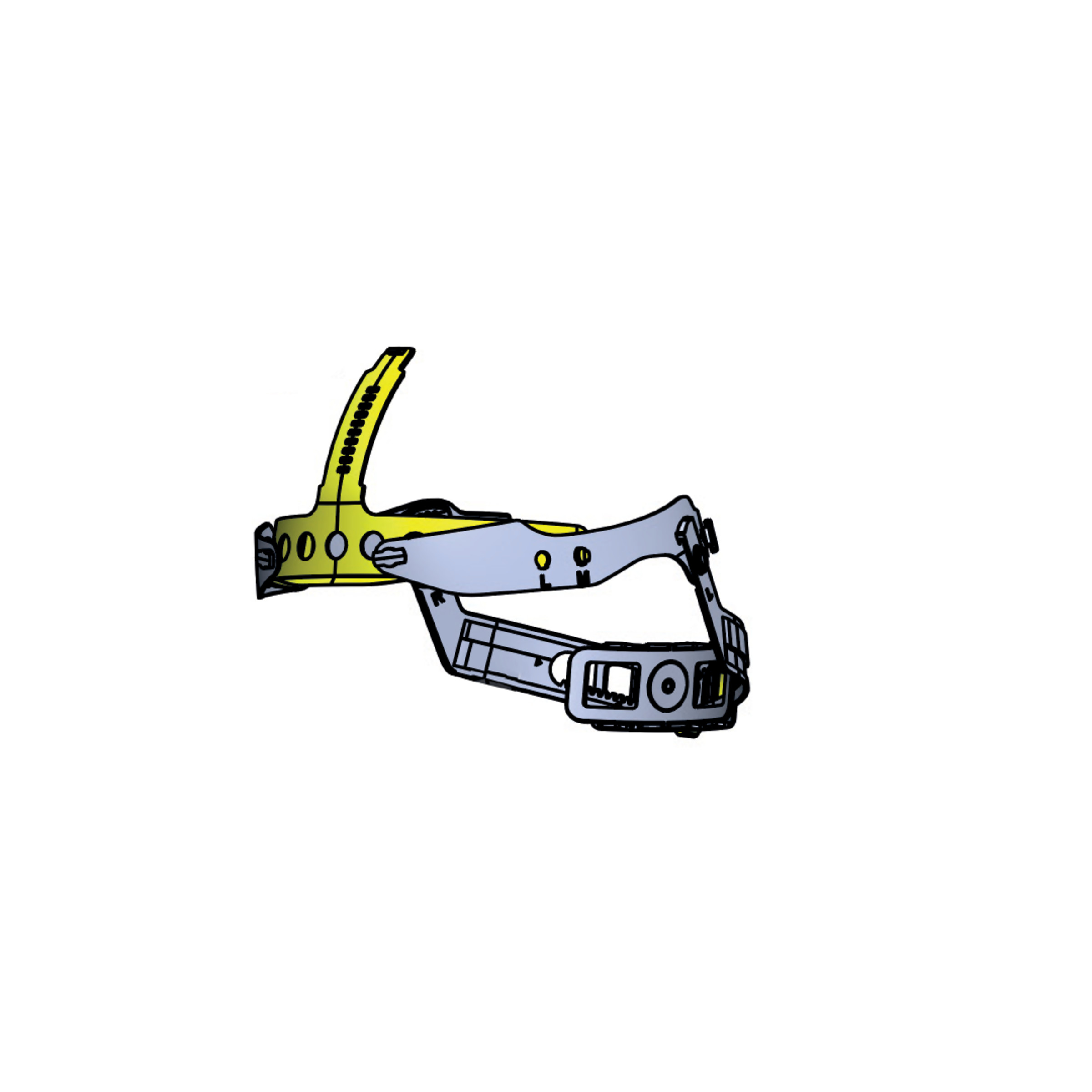 Reflective trim kit, XF1, Lime Yellow